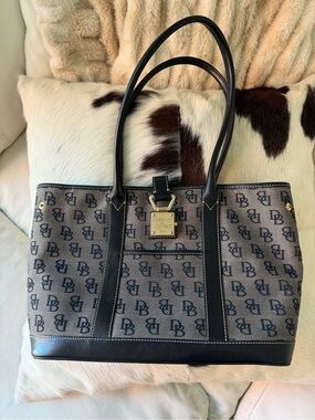 Dooney & Bourke Black Logo Tote Bag